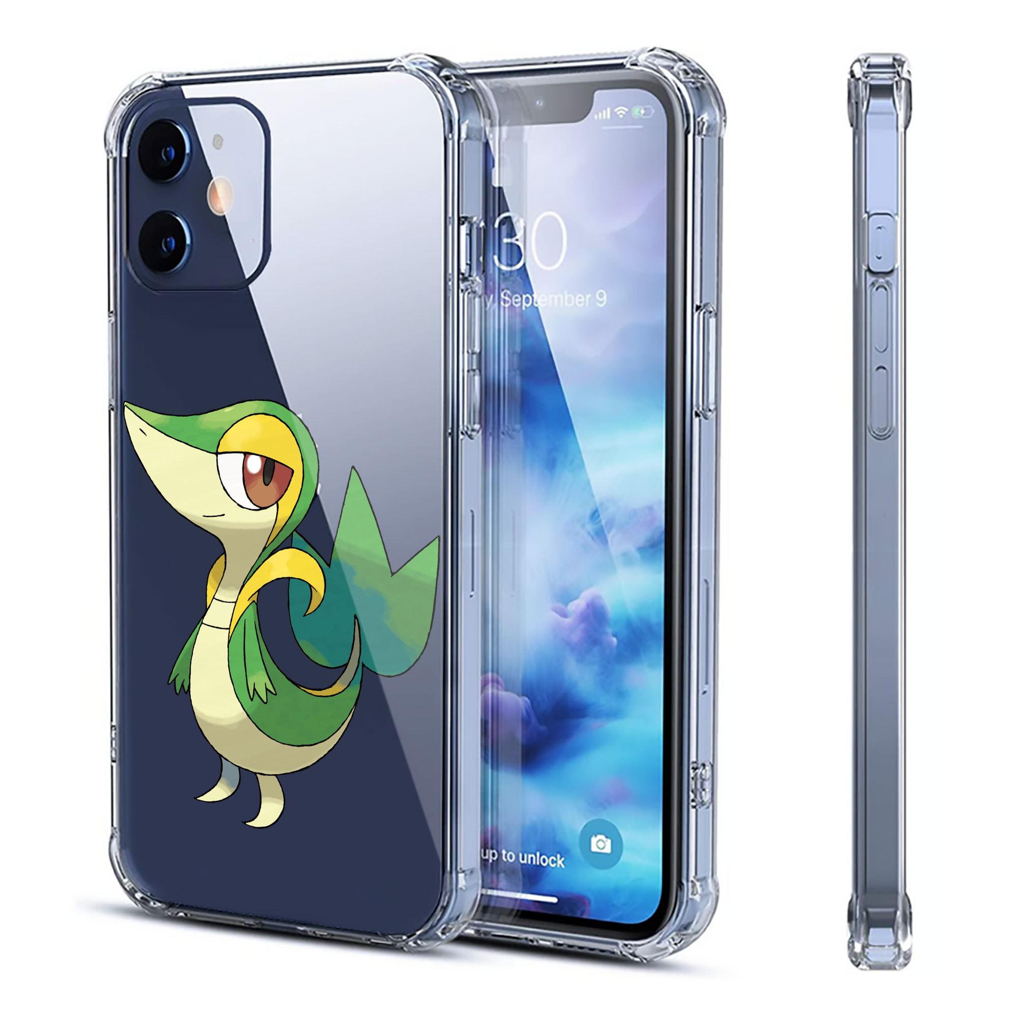 （画像用） ポケットモンスター Pokémon 【iPhone 12シリーズ対応】透明スマホケース（クリアソフトケース）